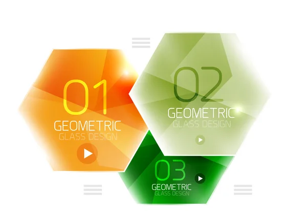 Hexagon abstract geometric background — Stock Vector