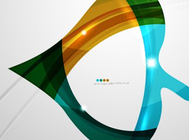 Yaprak şekli dalga arka plan