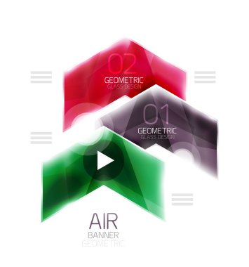 Hava hafif parlak tasarım ok. Web bilgi kutusu veya kullanıcı arabirimi menü öğesi