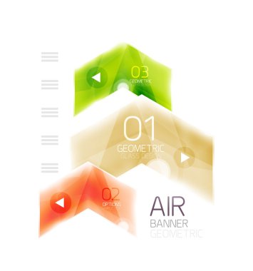 Hava hafif parlak tasarım ok. Web bilgi kutusu veya kullanıcı arabirimi menü öğesi