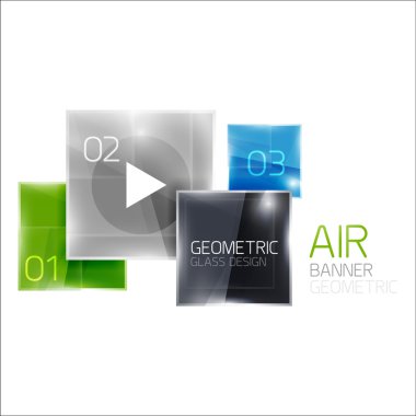 Hava parlak kare kompozisyon