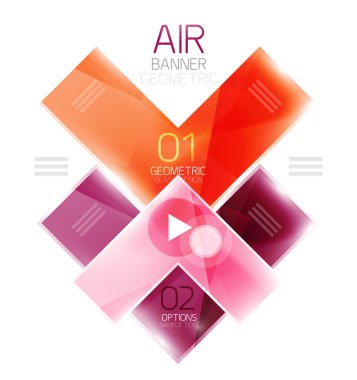 Parlak renk gerçekçi okları