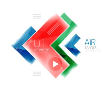 Parlak renk gerçekçi okları