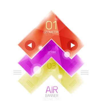 Parlak renk gerçekçi okları