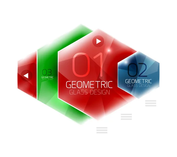 Fond géométrique abstrait hexagonal — Image vectorielle