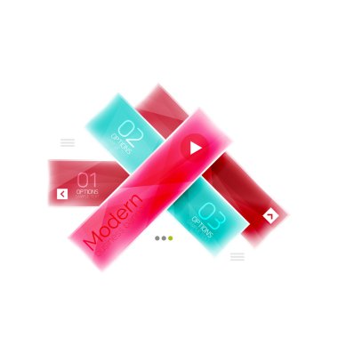 İş çizgili geometrik infographics kutusu