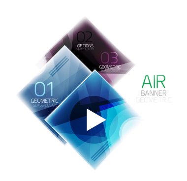 Parlak renkli kareler