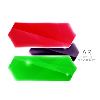 Boş renkli parlak ok çizgili metin için