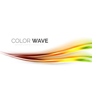 Soyut renk dalgası tasarım ögesi