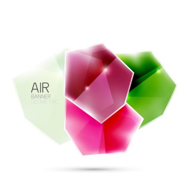 Soyut parlak renkli geometrik kompozisyon