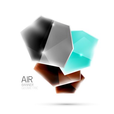 Soyut parlak renkli geometrik kompozisyon