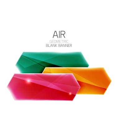 Boş renkli parlak ok çizgili metin için