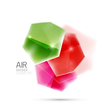 Parlak elemanları. Beyaz geometrik soyut şekilleri. Arka plan