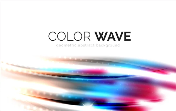 Shiny color wave — Stock Vector