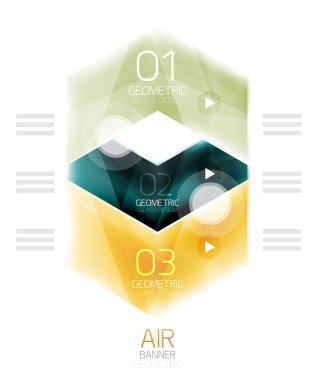 Renkli parlak ok web kutusu