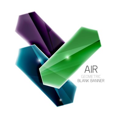 Boş renkli parlak ok çizgili metin için