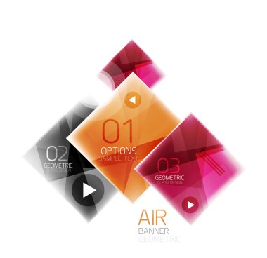 Renkli kare web kutuları topluluğu