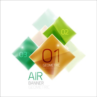 Hava parlak kare kompozisyon