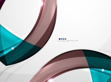 Parlak dalga modern hareket şablonu