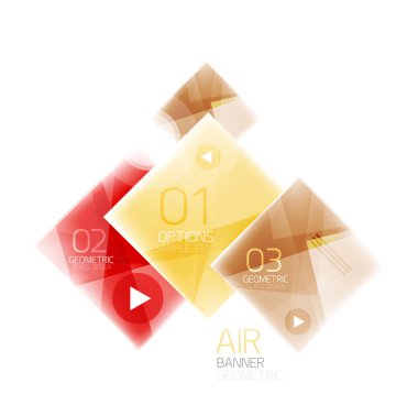 Parlak renkli kareler