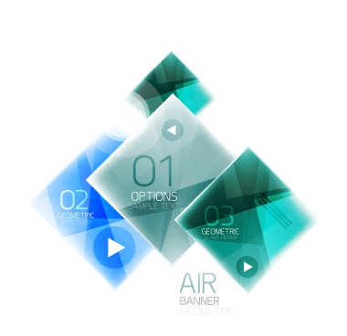 Parlak renkli kareler