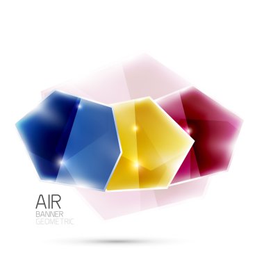 Soyut parlak renkli geometrik kompozisyon