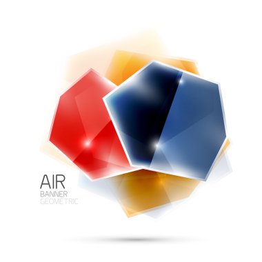 Parlak elemanları. Beyaz geometrik soyut şekilleri. arka plan