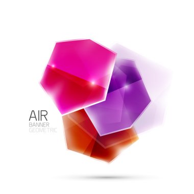 Parlak elemanları. Beyaz geometrik soyut şekilleri. arka plan