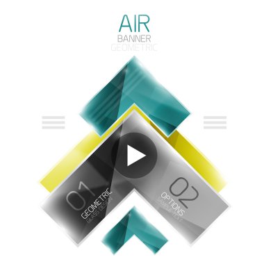 Parlak renk gerçekçi okları