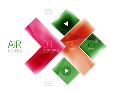 Parlak renk gerçekçi okları