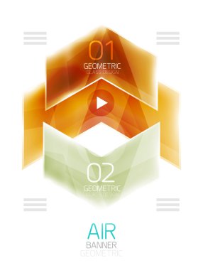 Hava hafif parlak tasarım ok. Web bilgi kutusu veya kullanıcı arabirimi menü öğesi