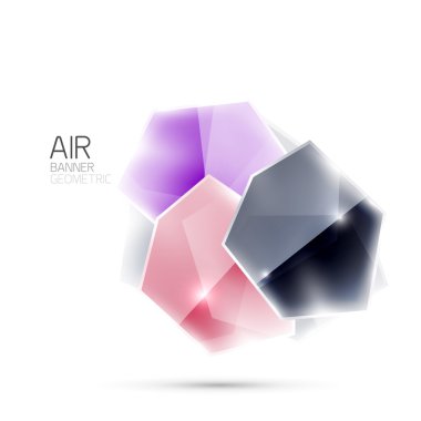 Parlak elemanları. Beyaz geometrik soyut şekilleri. Arka plan