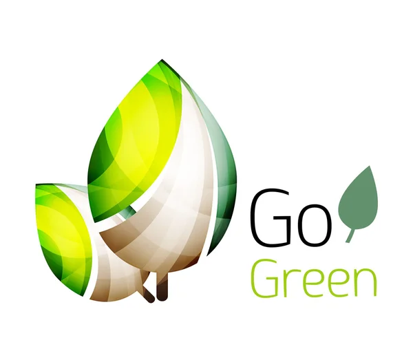 Go green nature concept — Stock Vector