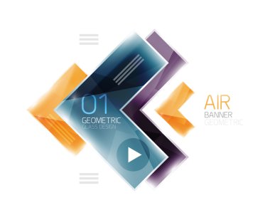 Ok iş Infographic şablonu