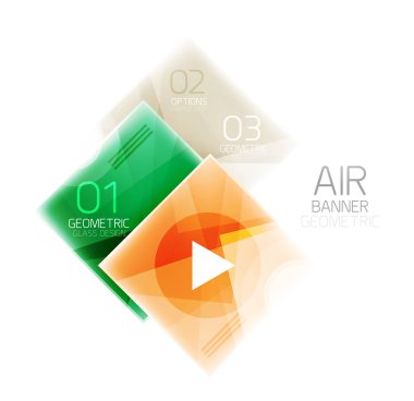 Cam kare web kutusu, infographics afiş