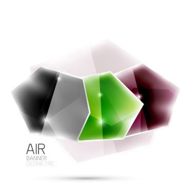 Soyut parlak renkli geometrik kompozisyon