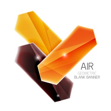 Boş renkli parlak ok çizgili metin için