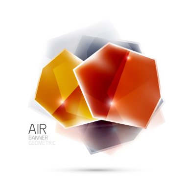 Parlak elemanları. Beyaz geometrik soyut şekilleri. Arka plan