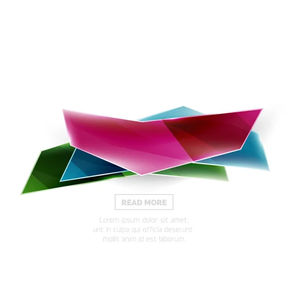 ベクトル幾何学図形広告プロモーション バナー — ストックベクタ