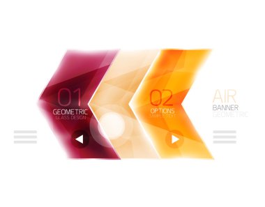 Hava hafif parlak tasarım ok. Web bilgi kutusu veya kullanıcı arabirimi menü öğesi