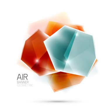 Parlak elemanları. Beyaz geometrik soyut şekilleri. Arka plan