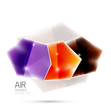 Parlak elemanları. Beyaz geometrik soyut şekilleri. Arka plan