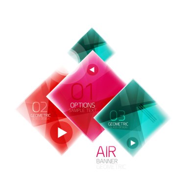 Parlak renkli kareler