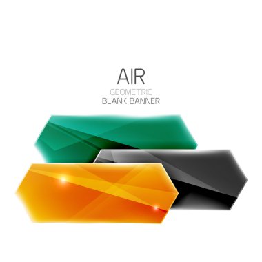 Boş renkli parlak ok çizgili metin için