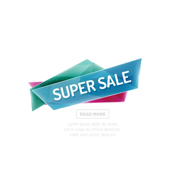 Vector geometrische vorm advertentiebanner promo — Stockvector