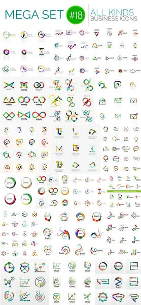 Мега коллекция логотипов — стоковый вектор