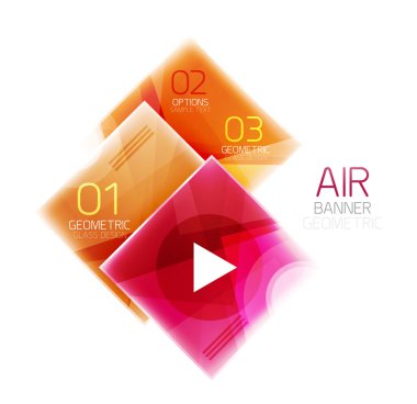 Cam kare web kutusu, infographics afiş