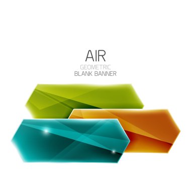 Boş renkli parlak ok çizgili metin için