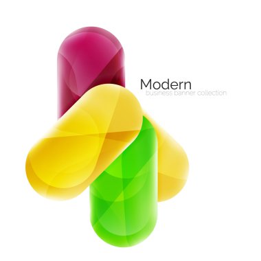 Parlak yuvarlak düğmeler infographics arka plan