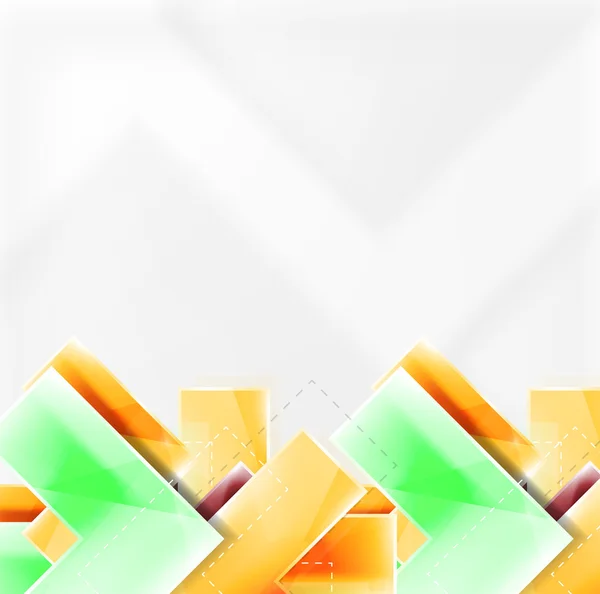 Kleurrijke glanzende pijlvormen. Abstracte achtergrond — Stockvector